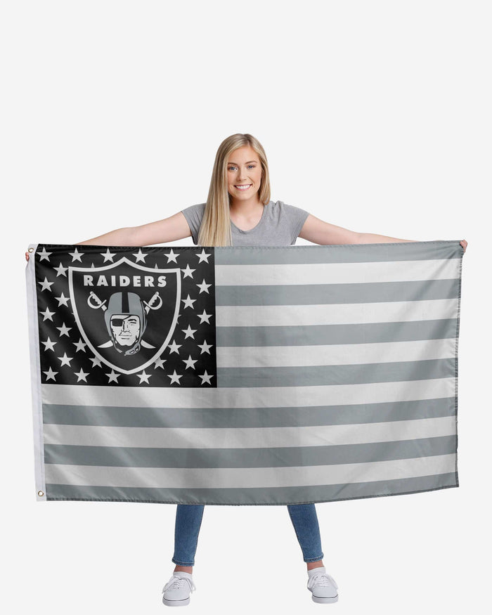 Las Vegas Raiders American Stars Horizontal Flag FOCO - FOCO.com