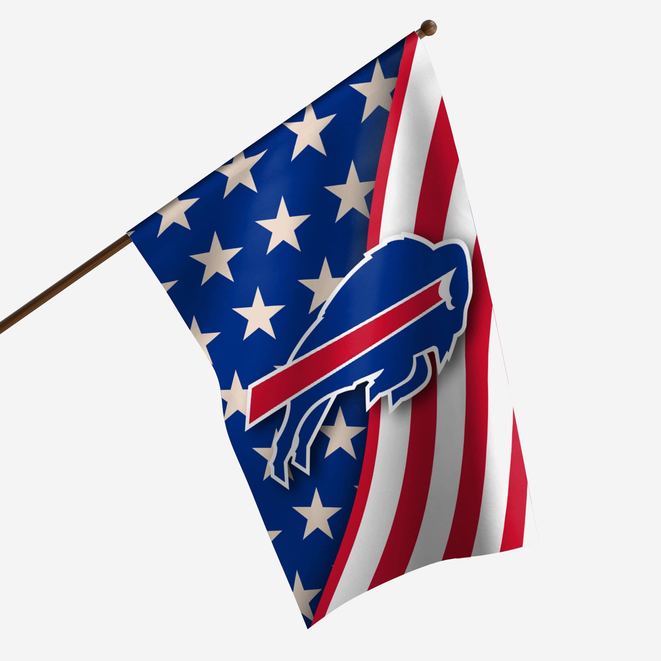 Buffalo Bills Retro Vertical NFL House Flag