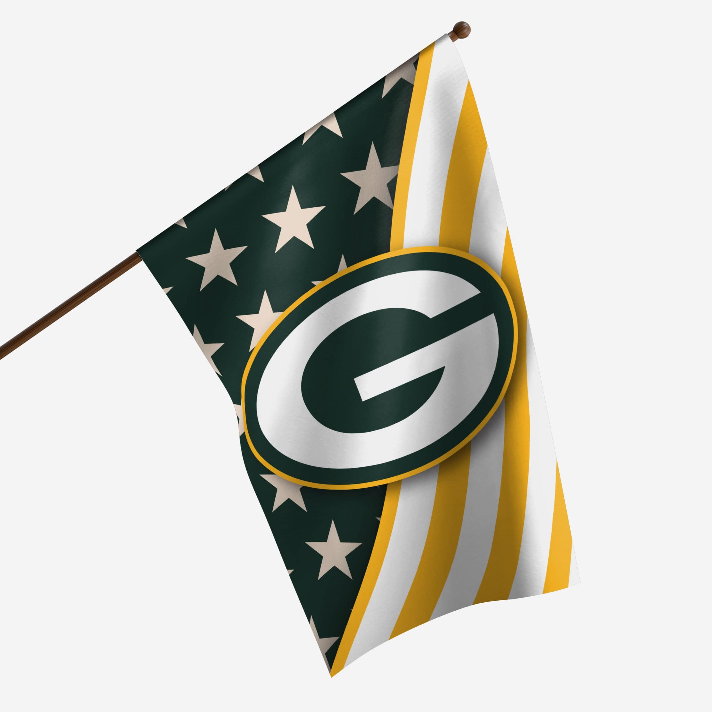 FOCO Green Bay Packers NFL Helmet Vertical Flag