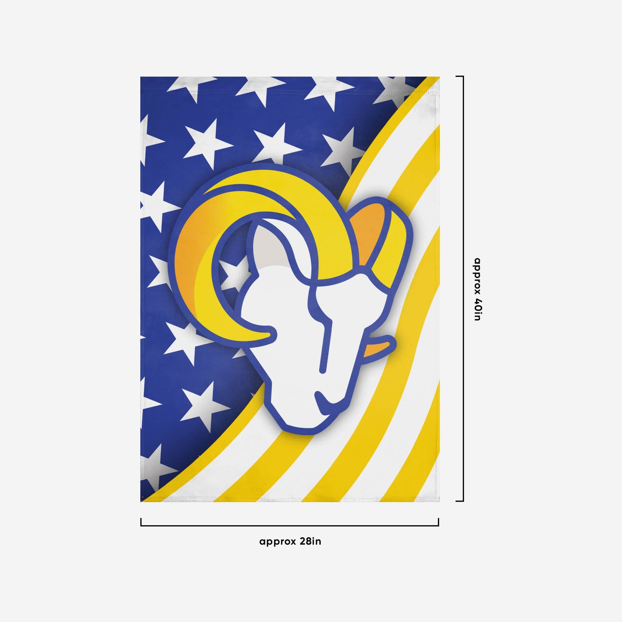 Los Angeles Rams Super Bowl LVI Champions Vertical Flag FOCO