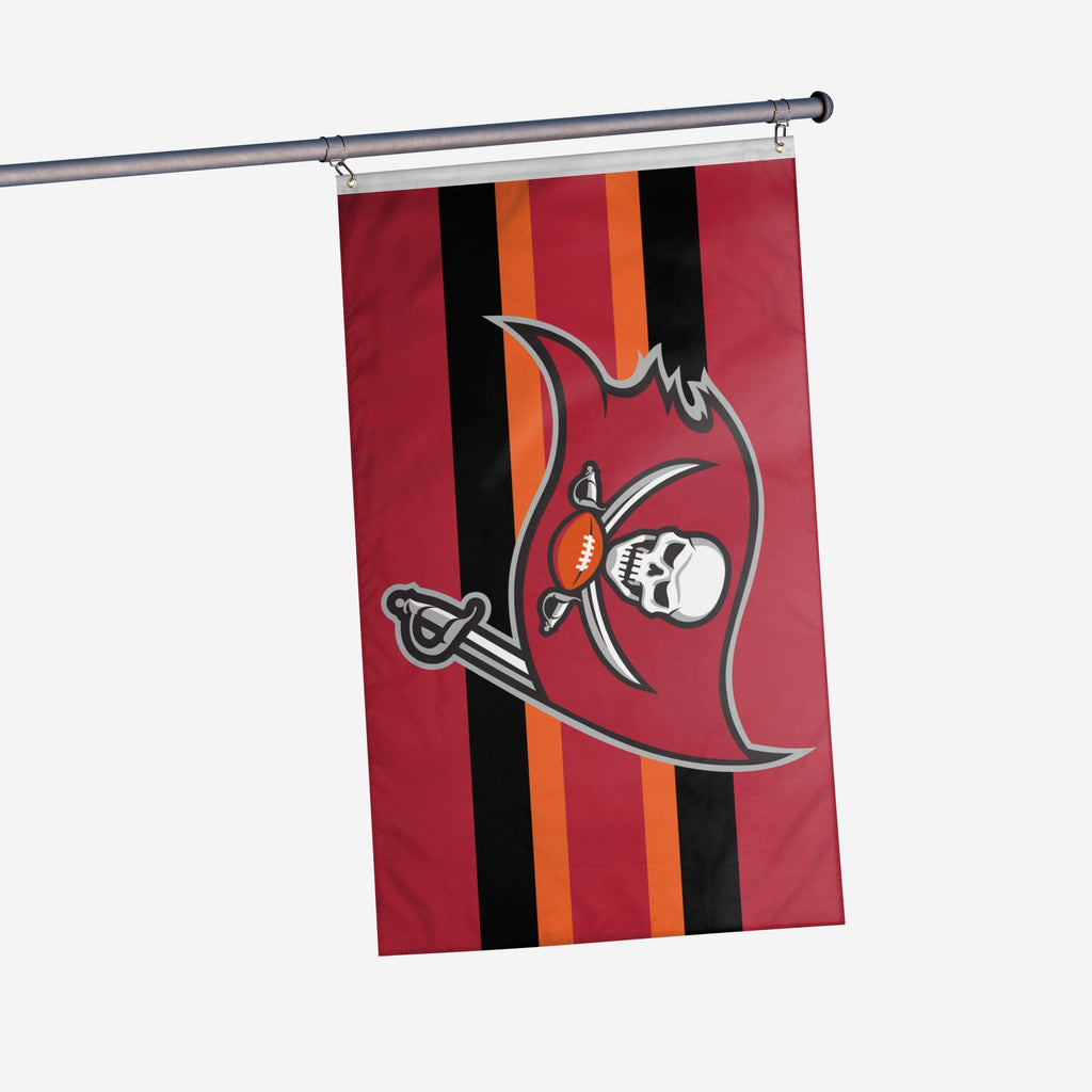 Tampa Bay Buccaneers Big Logo Team Stripe Horizontal Flag FOCO