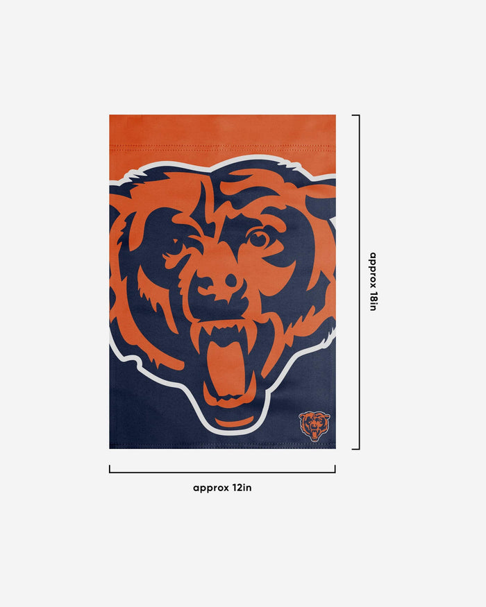 Chicago Bears Colorblock Helmet Garden Flag FOCO - FOCO.com