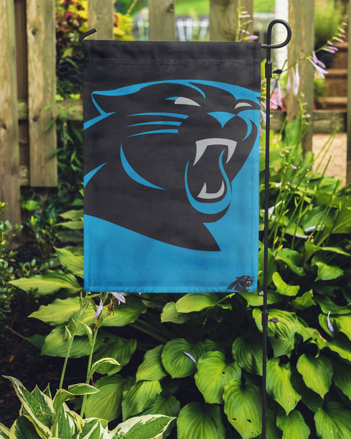 Carolina Panthers Colorblock Helmet Garden Flag FOCO - FOCO.com