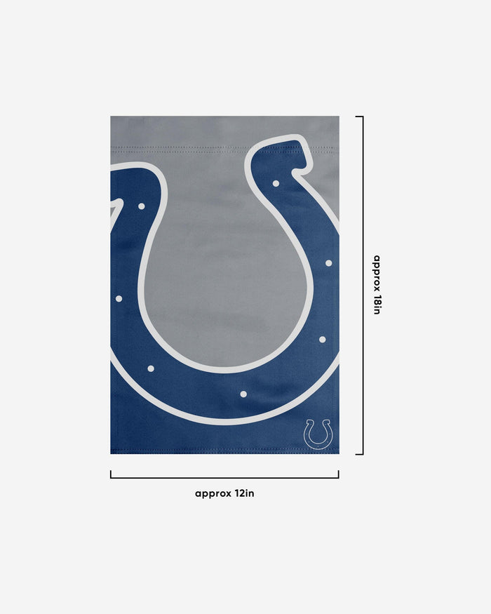 Indianapolis Colts Colorblock Helmet Garden Flag FOCO - FOCO.com