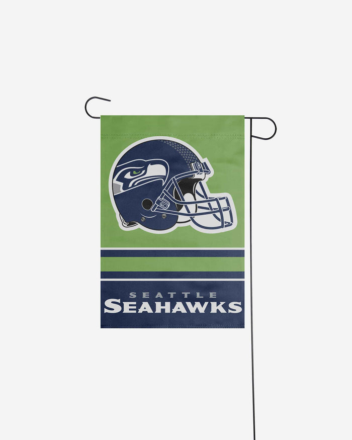 Seattle Seahawks Colorblock Helmet Garden Flag FOCO - FOCO.com