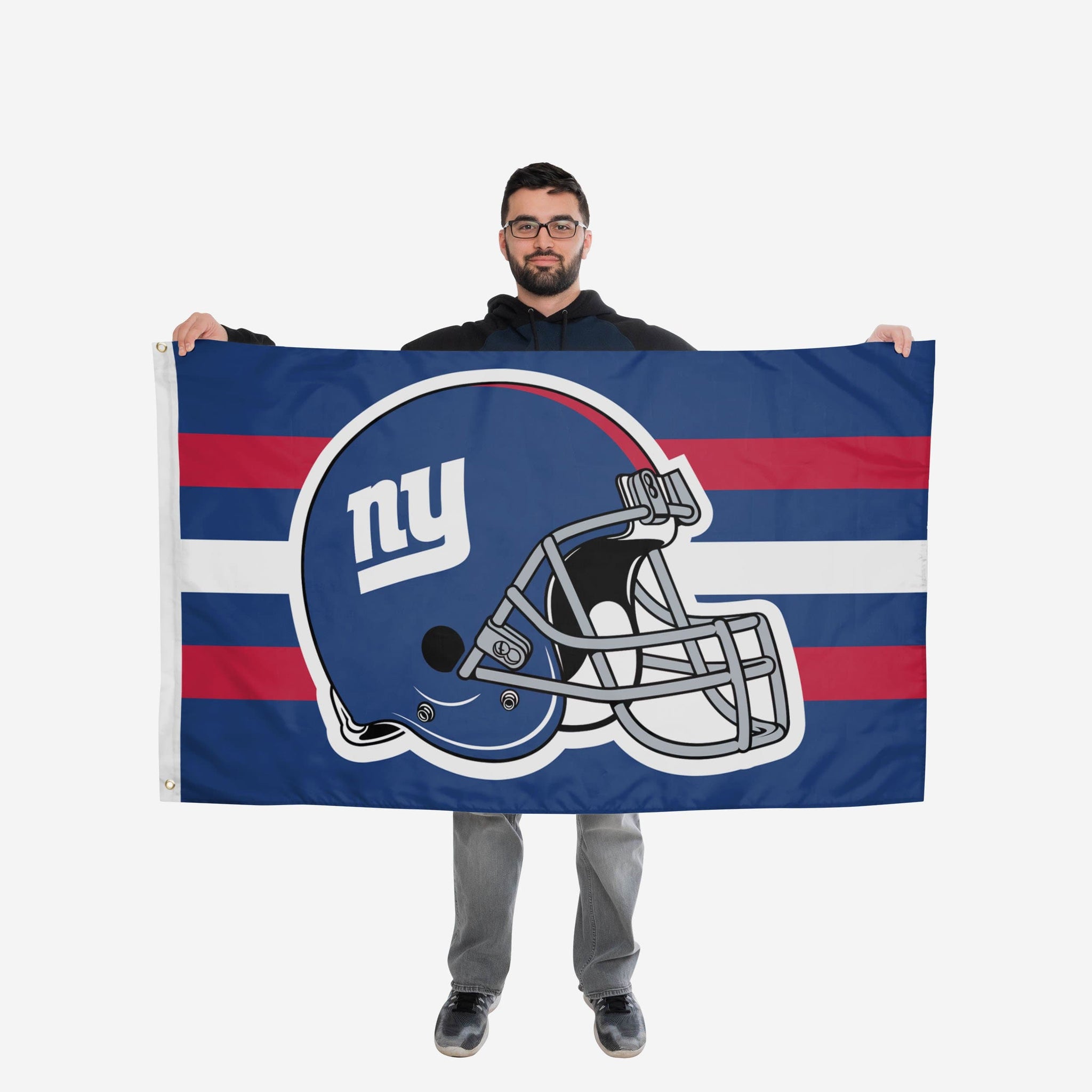 New York Giants Helmet Horizontal Flag FOCO