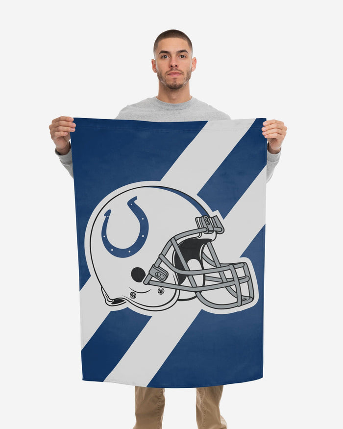 Indianapolis Colts Helmet Vertical Flag FOCO - FOCO.com