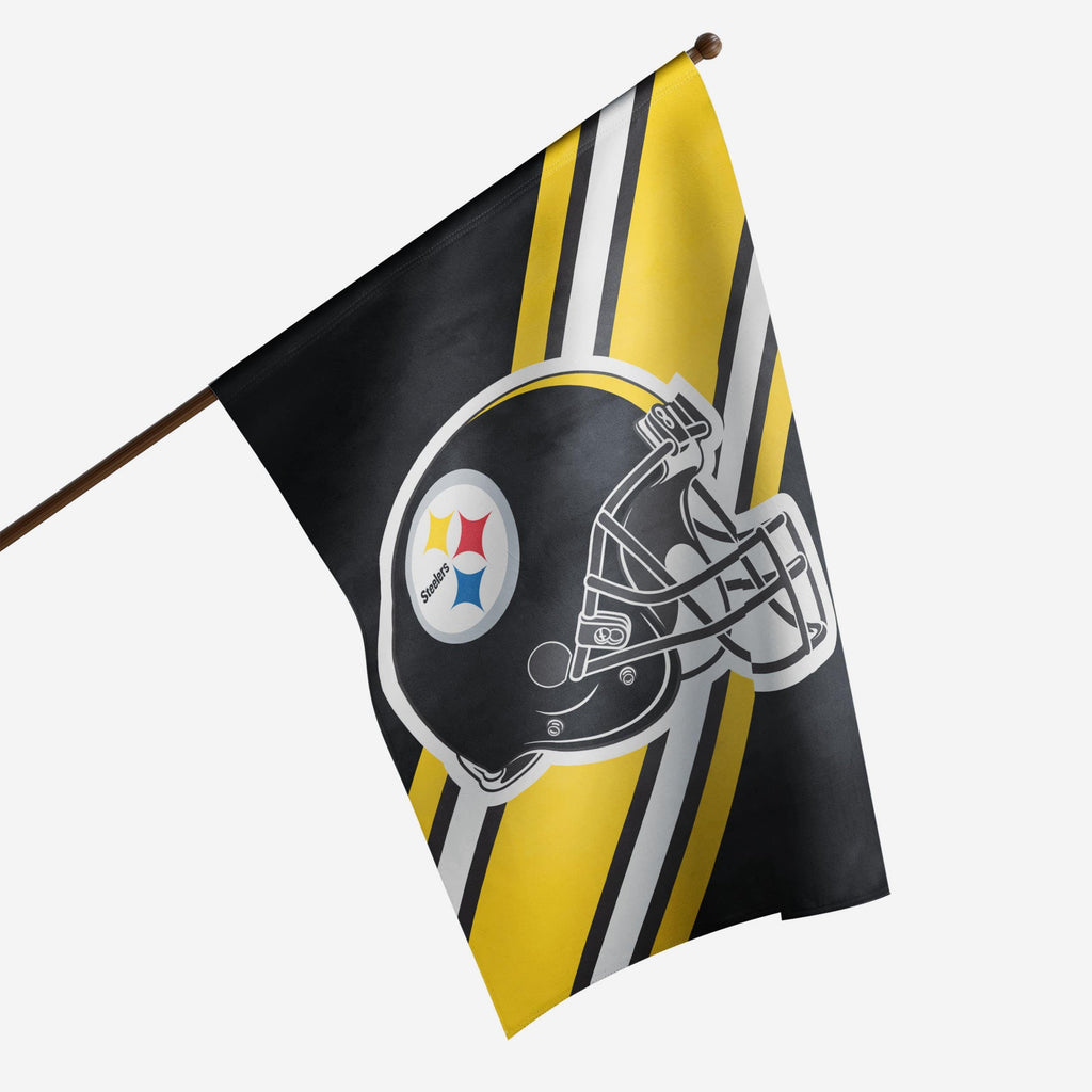 Pittsburgh Steelers Helmet Vertical Flag FOCO - FOCO.com