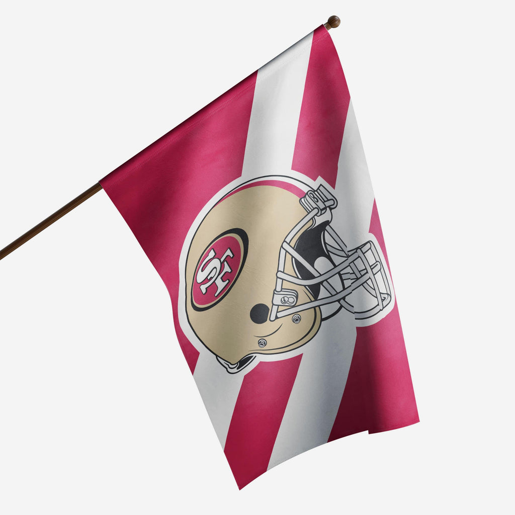 San Francisco 49ers Helmet Vertical Flag FOCO - FOCO.com