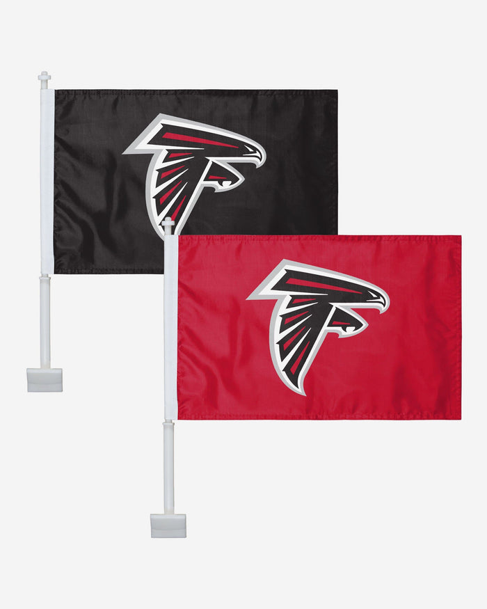 Atlanta Falcons 2 Pack Solid Car Flag FOCO - FOCO.com