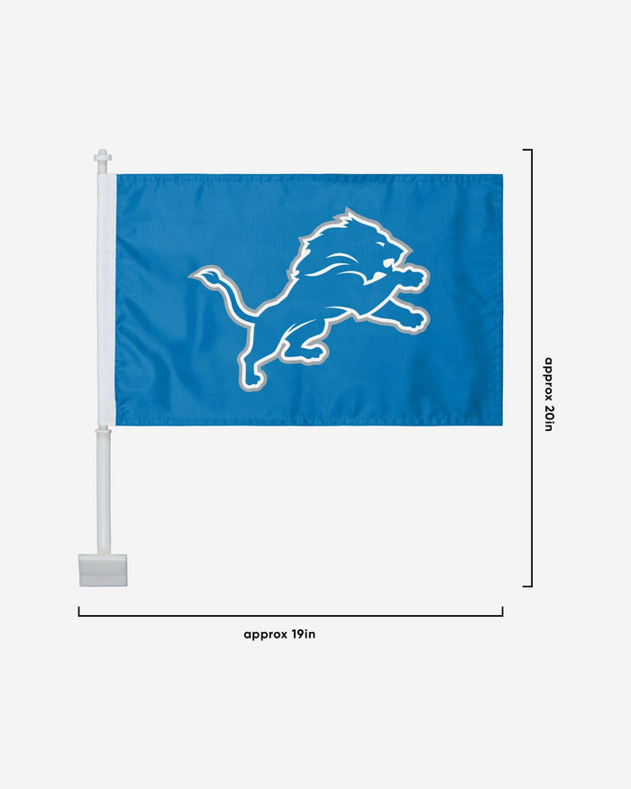 Detroit Lions 2 Pack Solid Car Flag FOCO - FOCO.com