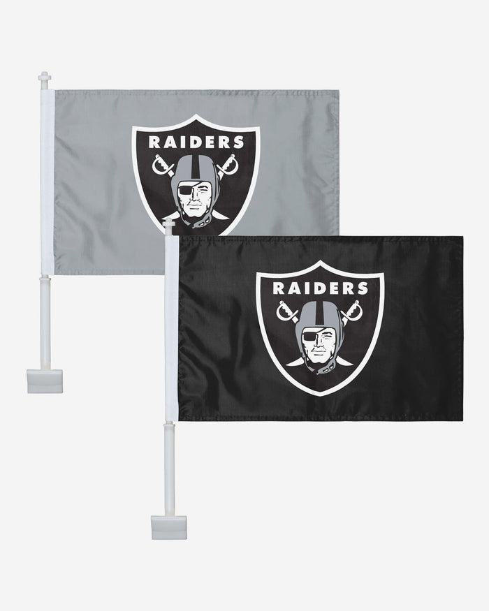 Las Vegas Raiders 2 Pack Solid Car Flag FOCO - FOCO.com