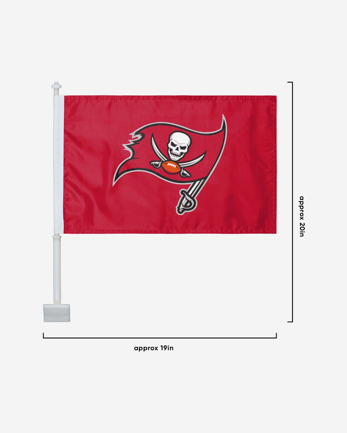 Tampa Bay Buccaneers 2 Pack Solid Car Flag FOCO - FOCO.com