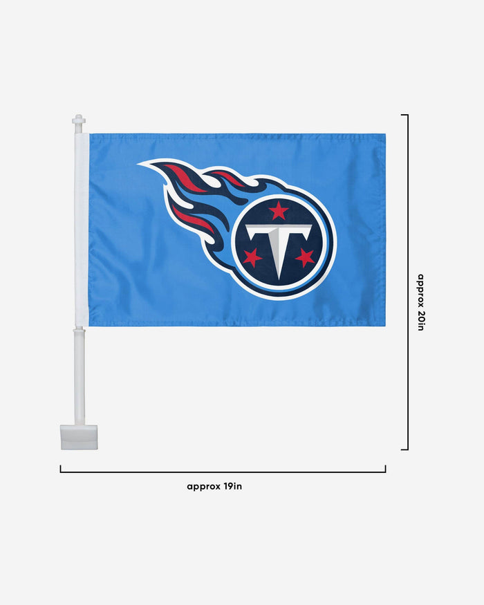 Tennessee Titans 2 Pack Solid Car Flag FOCO - FOCO.com