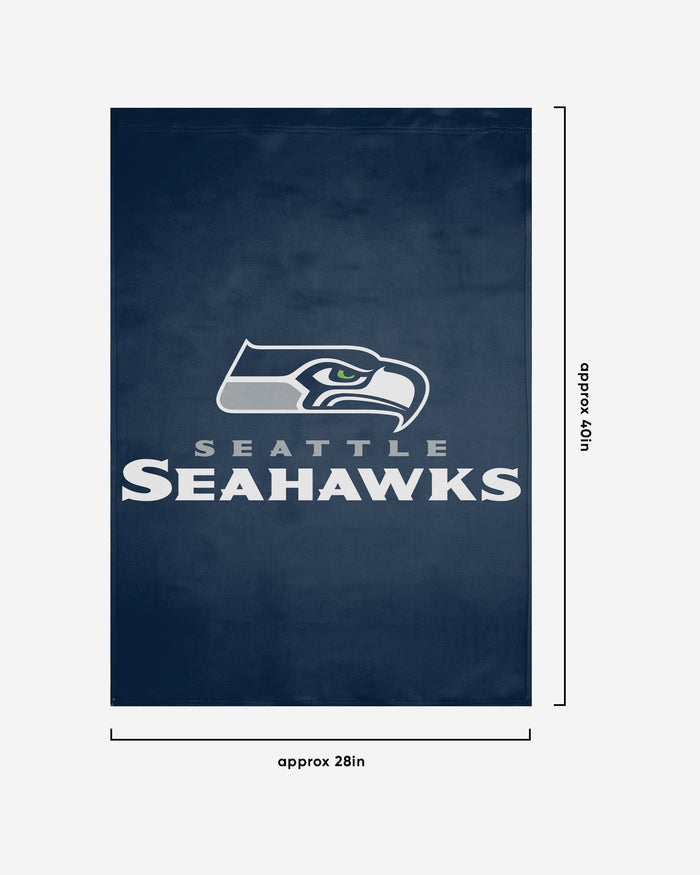 Seattle Seahawks Solid Vertical Flag FOCO - FOCO.com