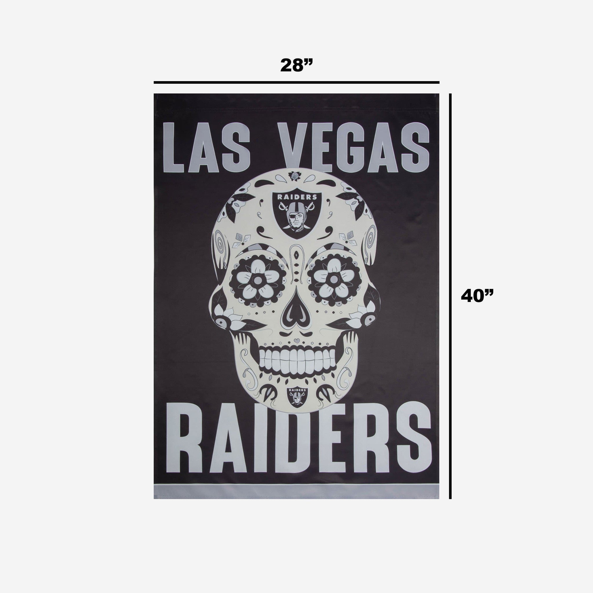 Raider Nation Candy Skull White T-shirt new Raider Nation 