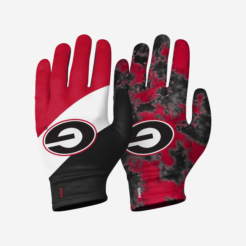 Georgia Bulldogs 2 Pack Reusable Stretch Gloves FOCO S/M - FOCO.com