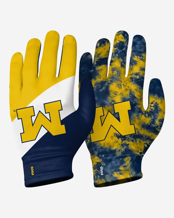 Michigan Wolverines 2 Pack Reusable Stretch Gloves FOCO S/M - FOCO.com