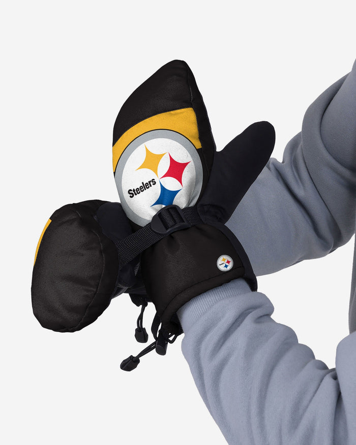 Pittsburgh Steelers Frozen Tundra Insulated Mittens FOCO - FOCO.com