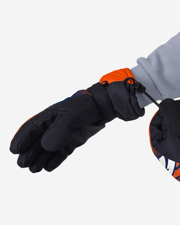 Denver Broncos Gradient Big Logo Insulated Gloves FOCO - FOCO.com