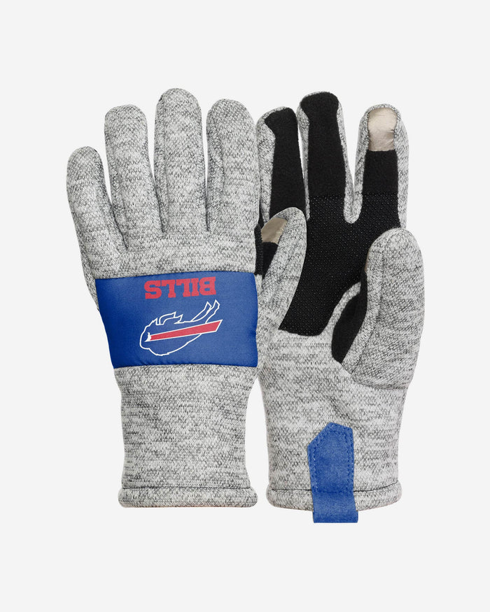 Buffalo Bills Heather Grey Insulated Gloves FOCO S/M - FOCO.com