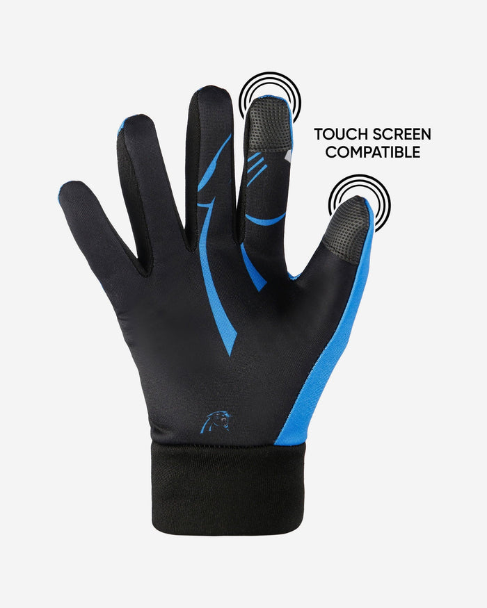 Carolina Panthers Palm Logo Texting Gloves FOCO - FOCO.com