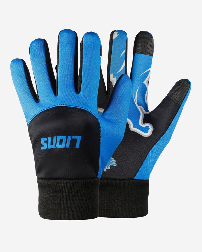 Detroit Lions Palm Logo Texting Gloves FOCO - FOCO.com