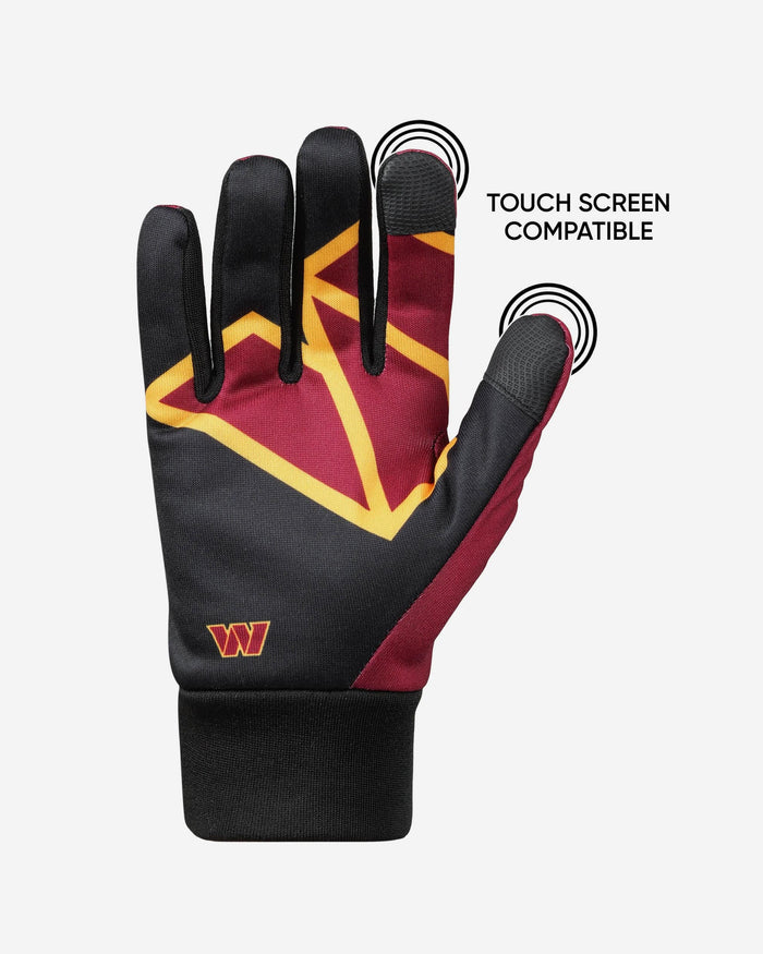 Washington Commanders Palm Logo Texting Gloves FOCO - FOCO.com