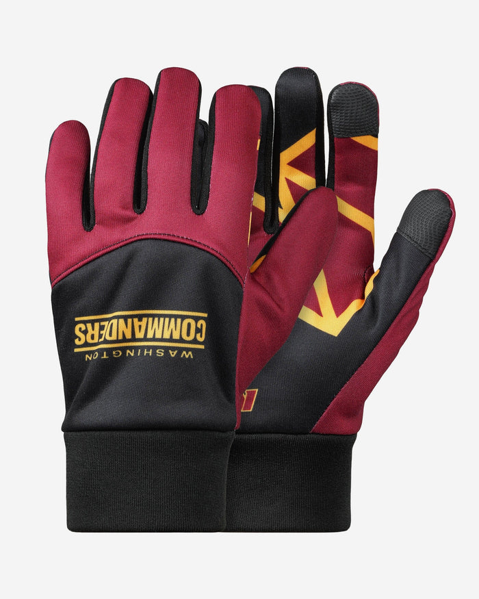 Washington Commanders Palm Logo Texting Gloves FOCO - FOCO.com