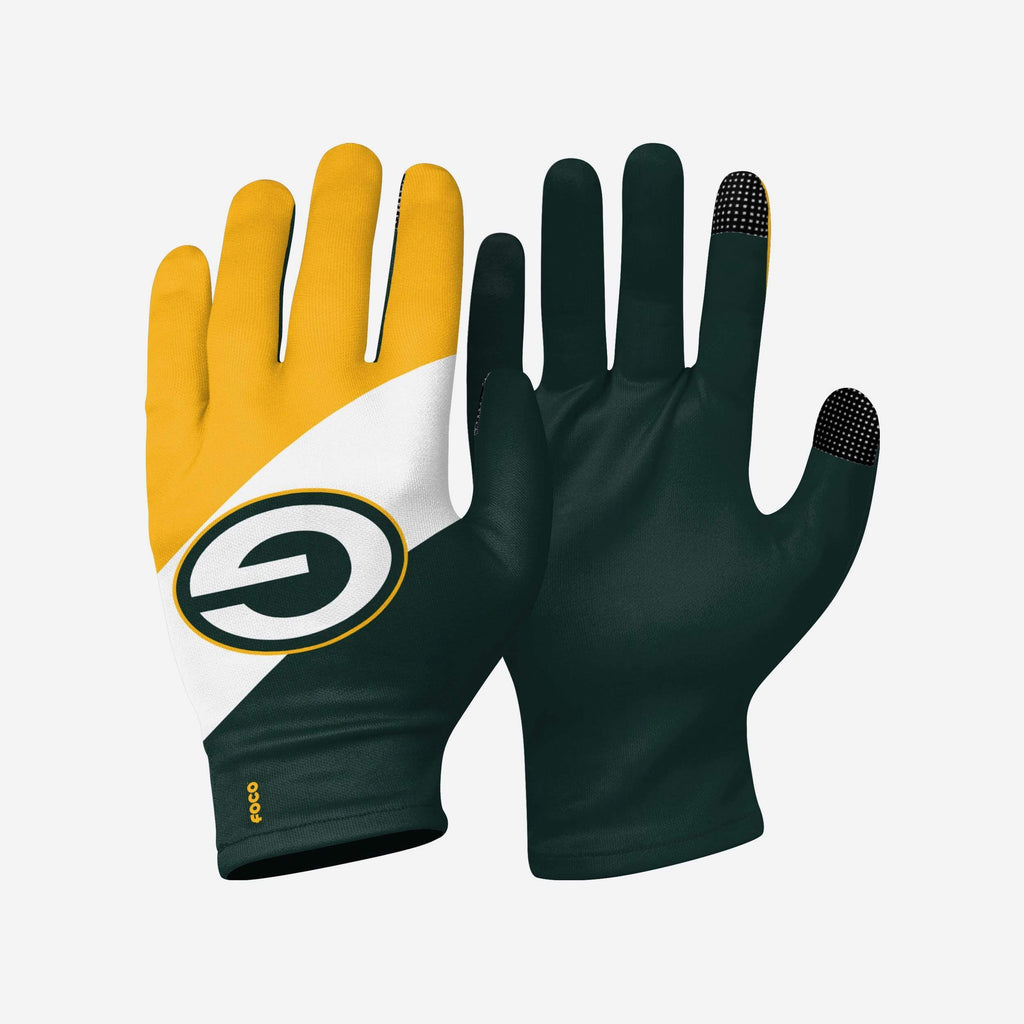 Green Bay Packers 2 Pack Reusable Stretch Gloves FOCO