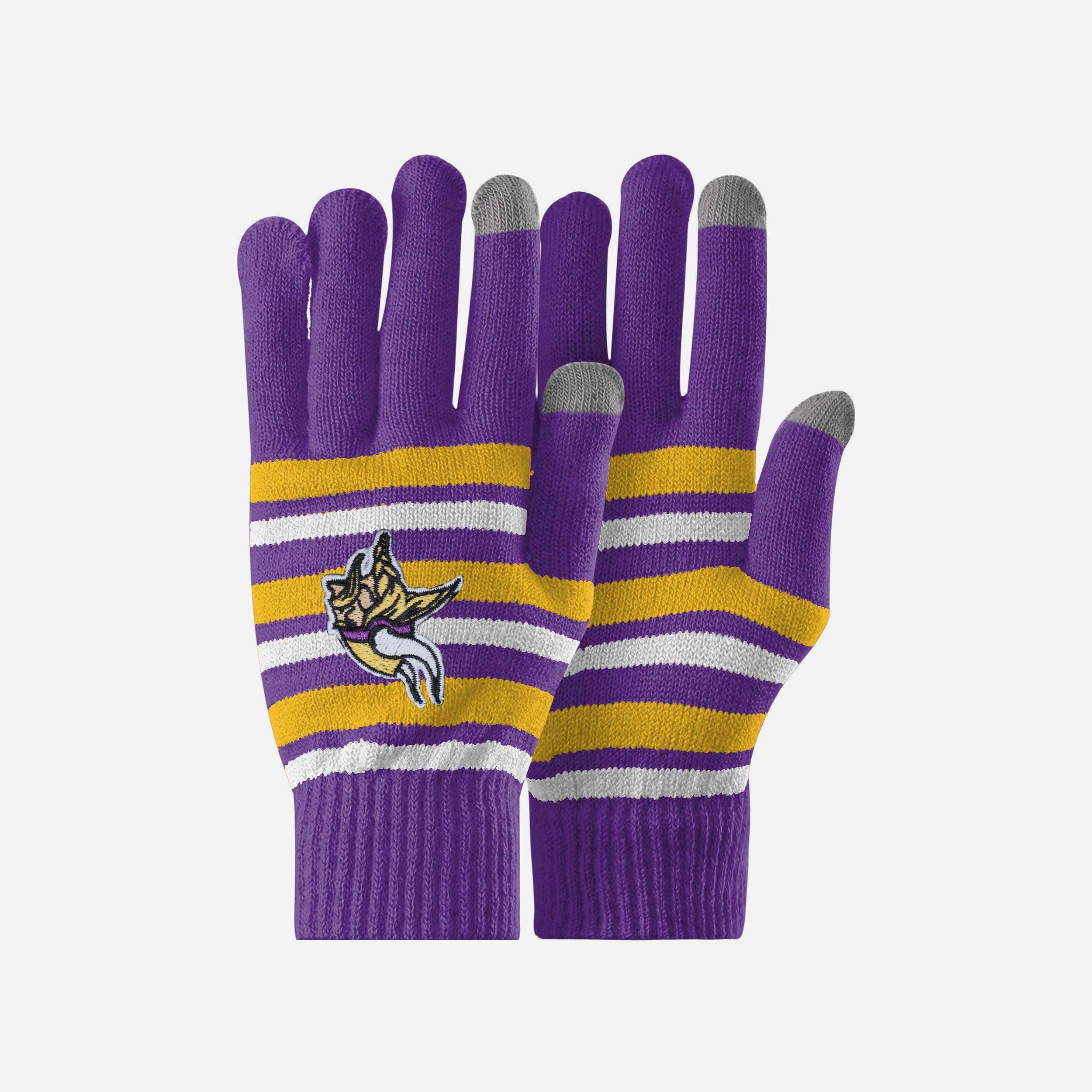 FOCO Minnesota Vikings NFL Heather Grey Insulated Gloves - L/XL