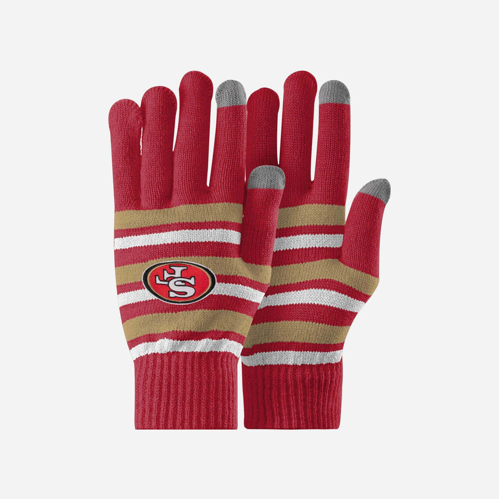 San Francisco 49ers Stretch Gloves FOCO - FOCO.com