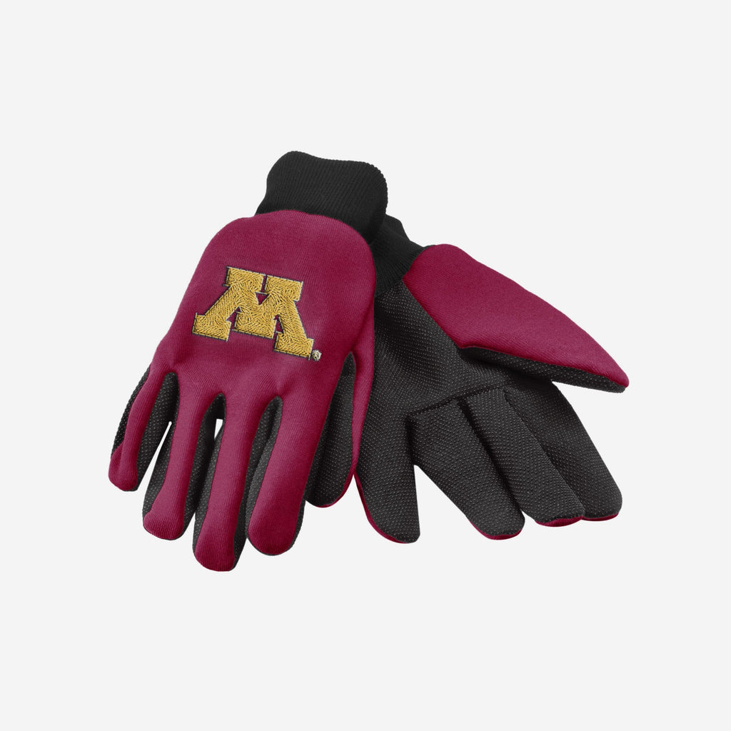 Minnesota Golden Gophers Colored Palm Utility Gloves FOCO - FOCO.com