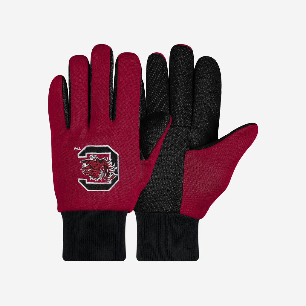 South Carolina Gamecocks Colored Palm Utility Gloves FOCO - FOCO.com