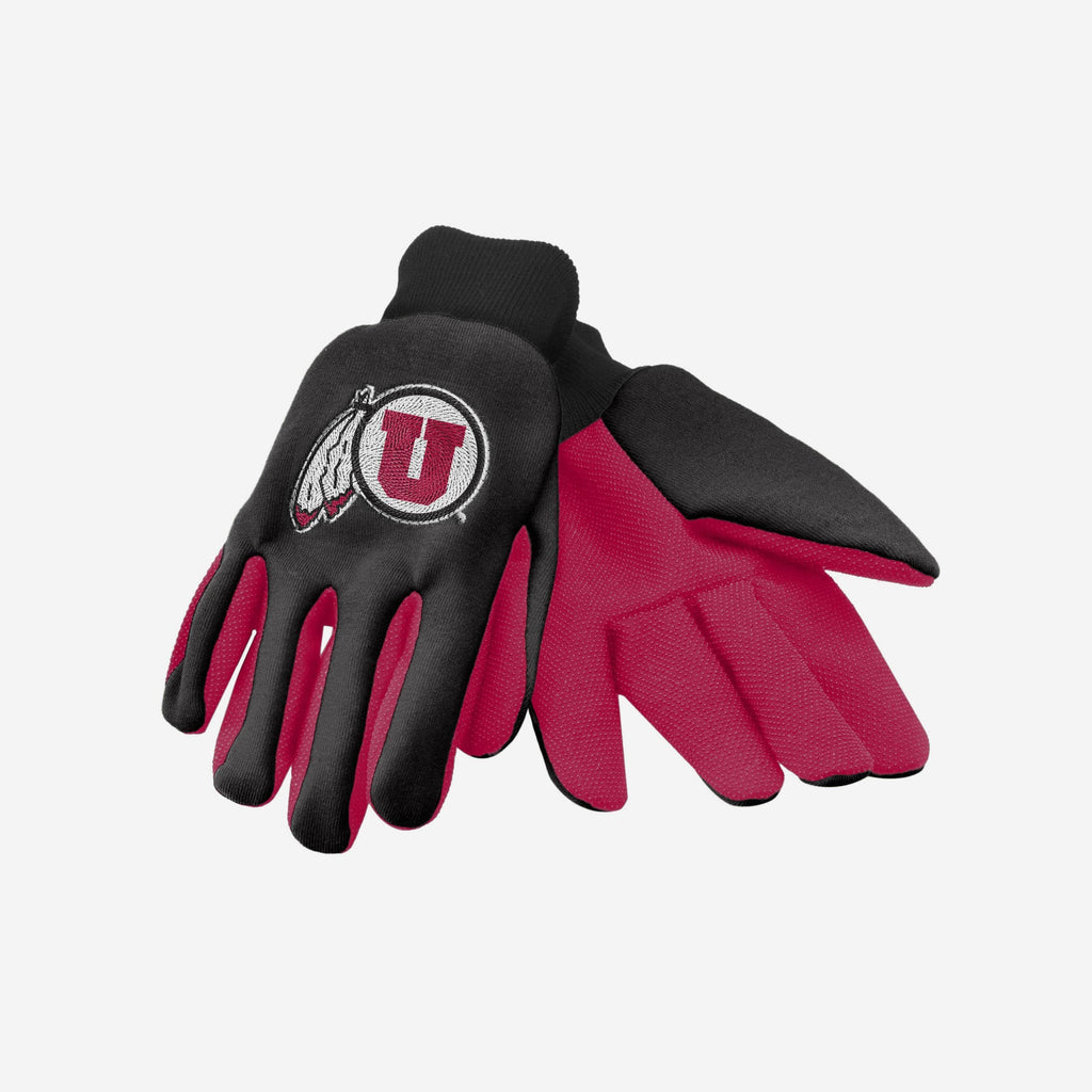 Utah Utes Colored Palm Utility Gloves FOCO - FOCO.com