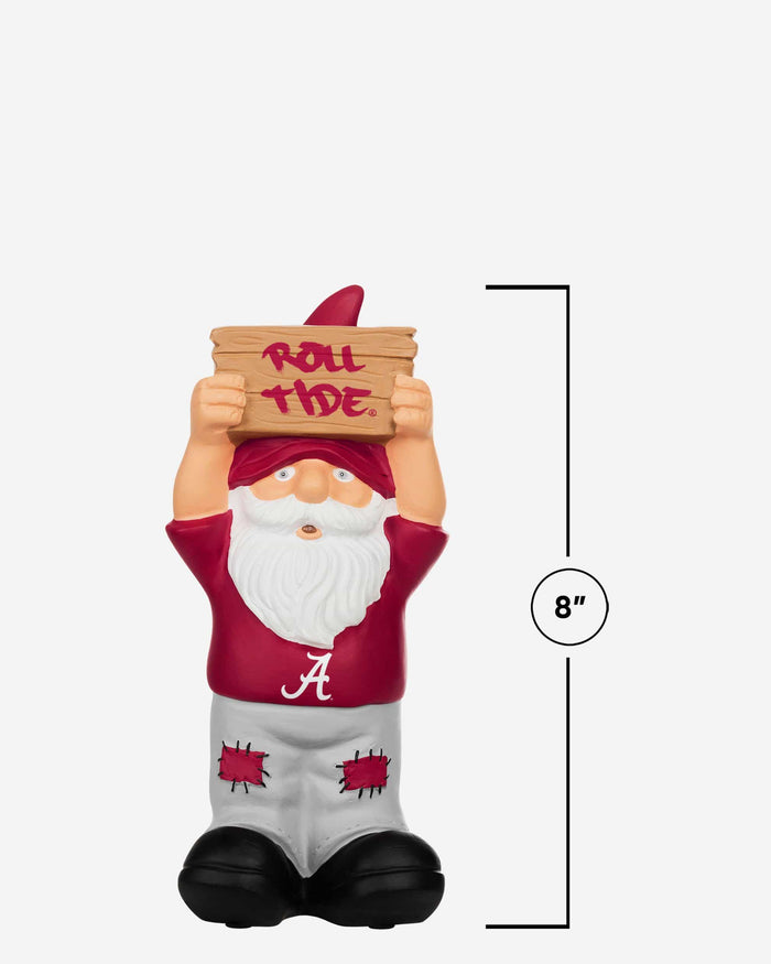 Alabama Crimson Tide Slogan Sign Mini Gnome FOCO - FOCO.com