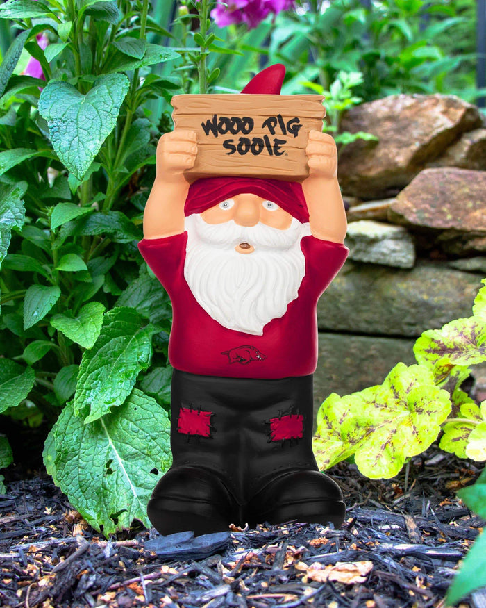 Arkansas Razorbacks Slogan Sign Mini Gnome FOCO - FOCO.com