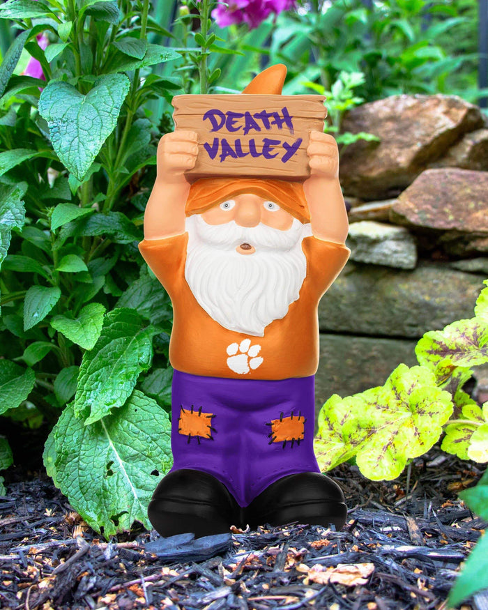 Clemson Tigers Slogan Sign Mini Gnome FOCO - FOCO.com