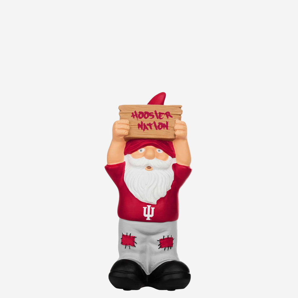 Indiana Hoosiers Slogan Sign Mini Gnome FOCO - FOCO.com