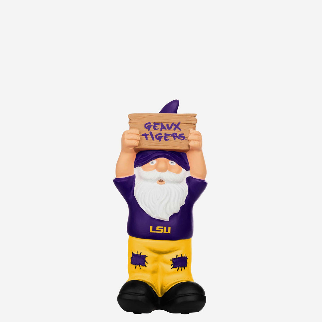 LSU Tigers Slogan Sign Mini Gnome FOCO - FOCO.com