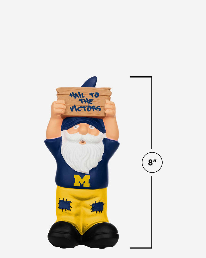 Michigan Wolverines Slogan Sign Mini Gnome FOCO - FOCO.com