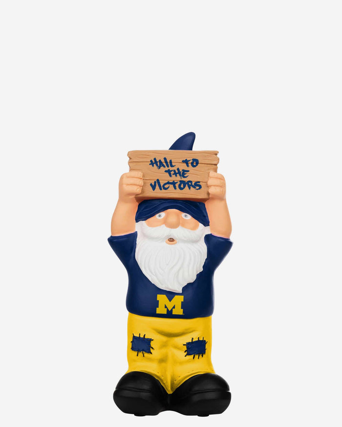 Michigan Wolverines Slogan Sign Mini Gnome FOCO - FOCO.com