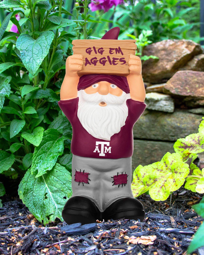 Texas A&M Aggies Slogan Sign Mini Gnome FOCO - FOCO.com