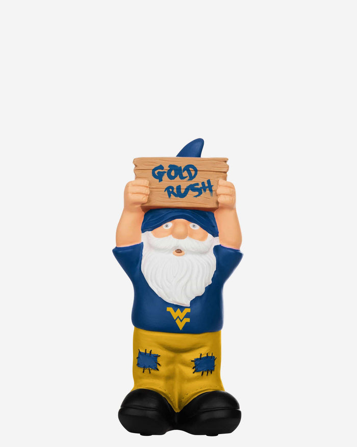 West Virginia Mountaineers Slogan Sign Mini Gnome FOCO - FOCO.com