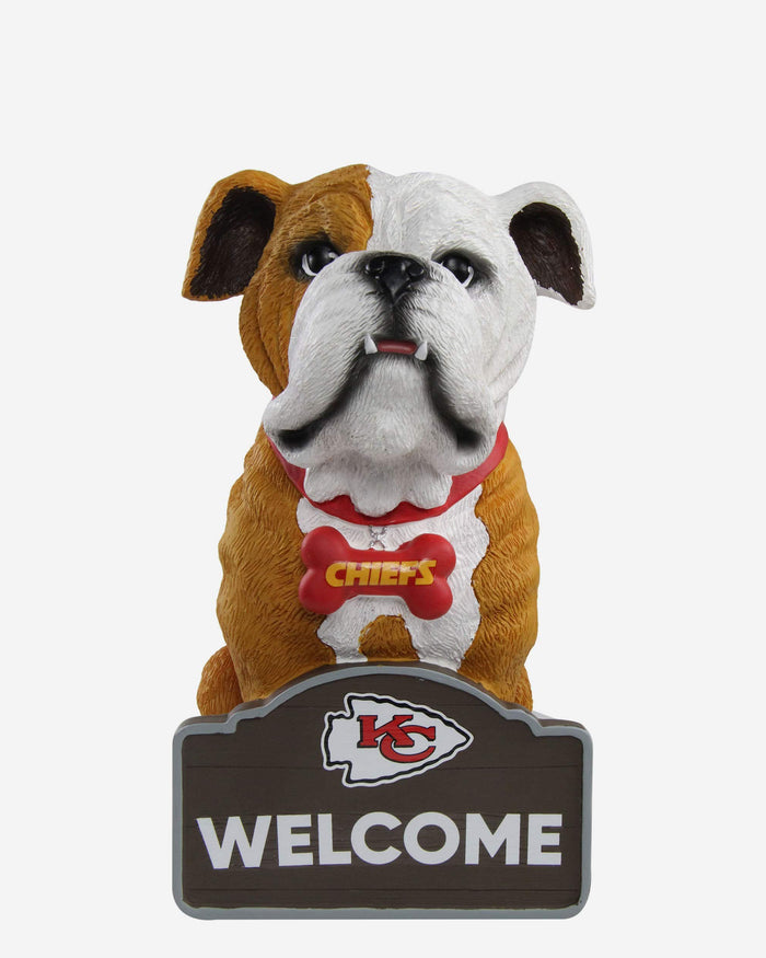 Kansas City Chiefs Bulldog Statue FOCO - FOCO.com