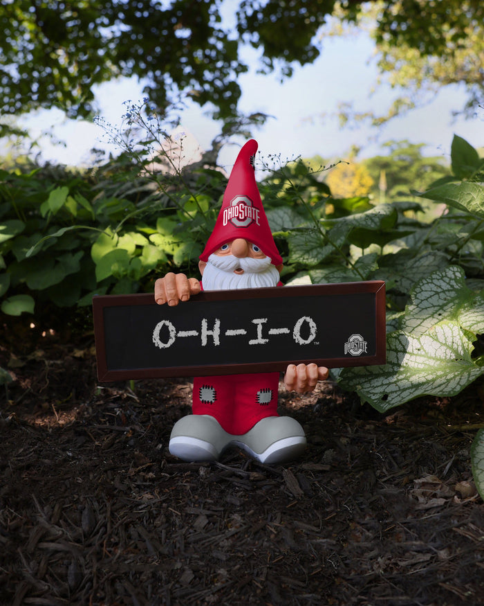 Ohio State Buckeyes Chalkboard Sign Gnome FOCO - FOCO.com