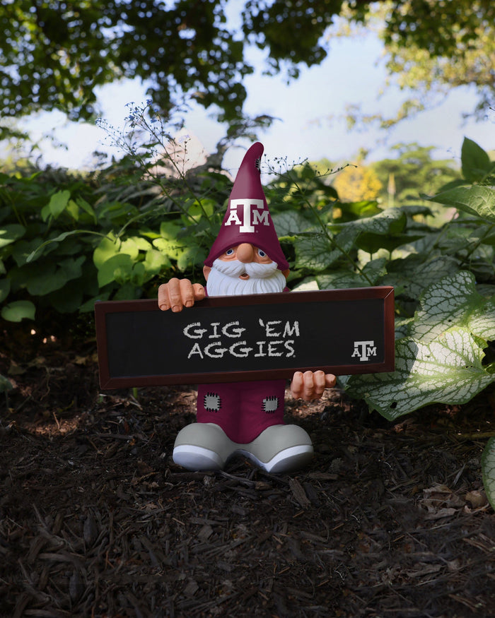 Texas A&M Aggies Chalkboard Sign Gnome FOCO - FOCO.com