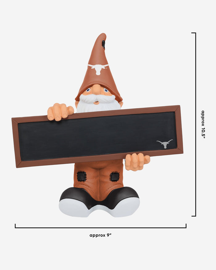 Texas Longhorns Chalkboard Sign Gnome FOCO - FOCO.com