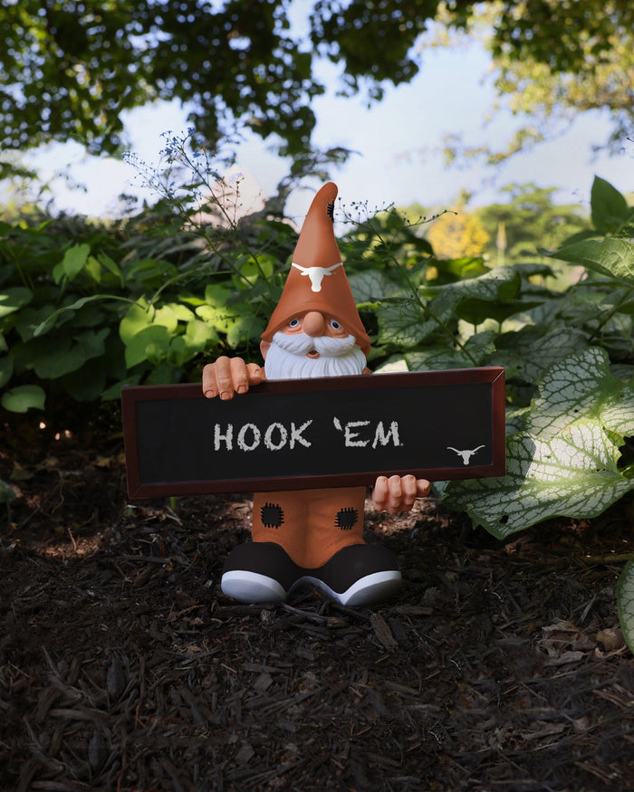 Texas Longhorns Chalkboard Sign Gnome FOCO - FOCO.com