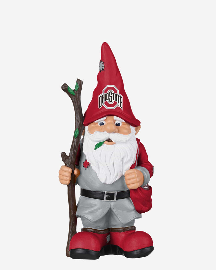 Ohio State Buckeyes Holding Stick Gnome FOCO - FOCO.com